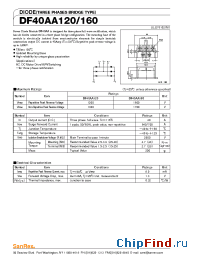 Datasheet DF40AA120 производства SanRex